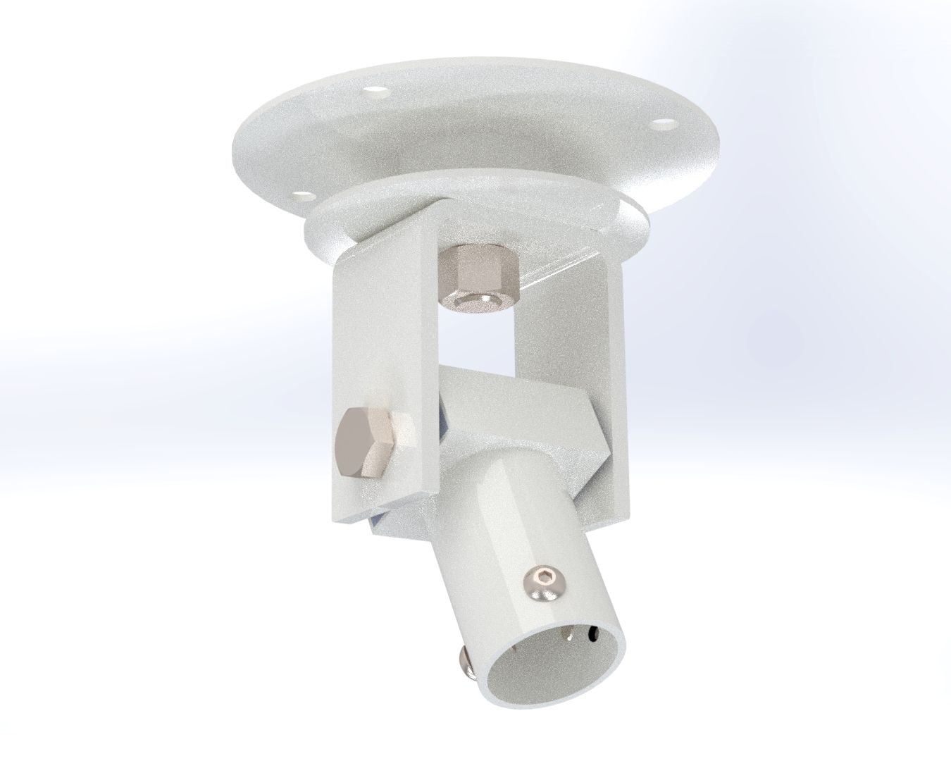 3 hole white 360° twist and tilt ceiling mount