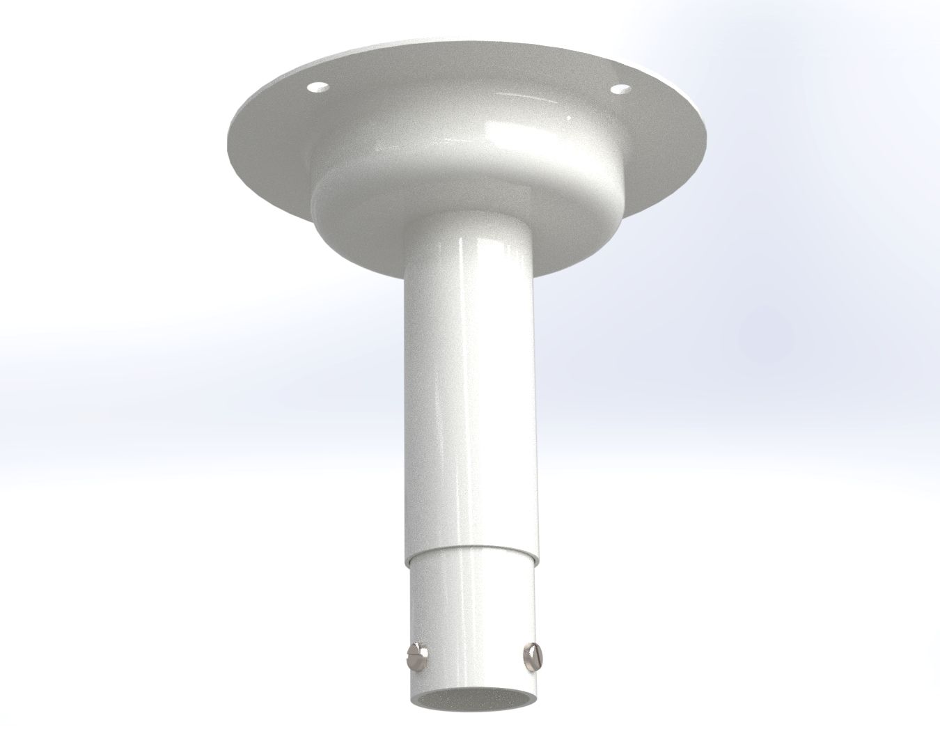 3 hole 38mm white round tower mount adaptor