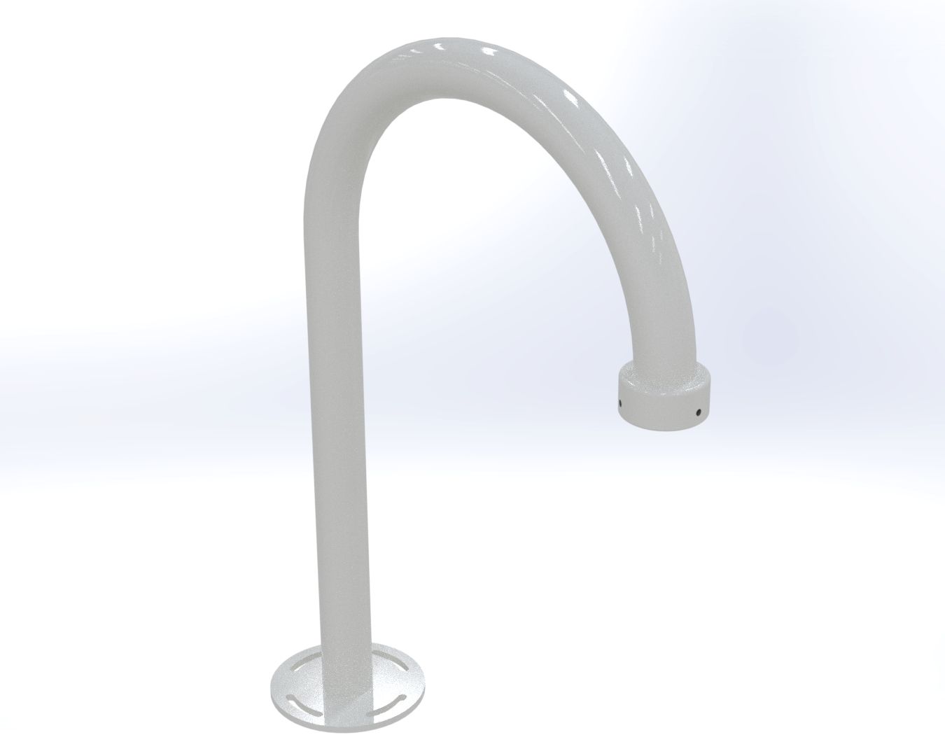 White Swan Neck 700x375 NPT1.5 Bracket