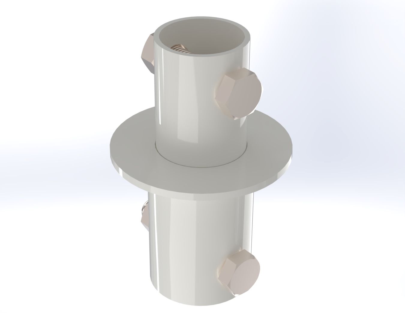 White 50mm to 38mm Pole Adaptor